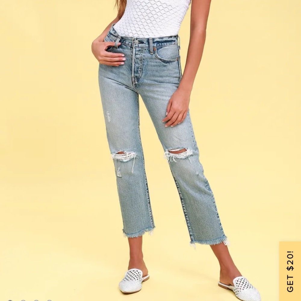 Levi wedgie fit straight leg jeans
